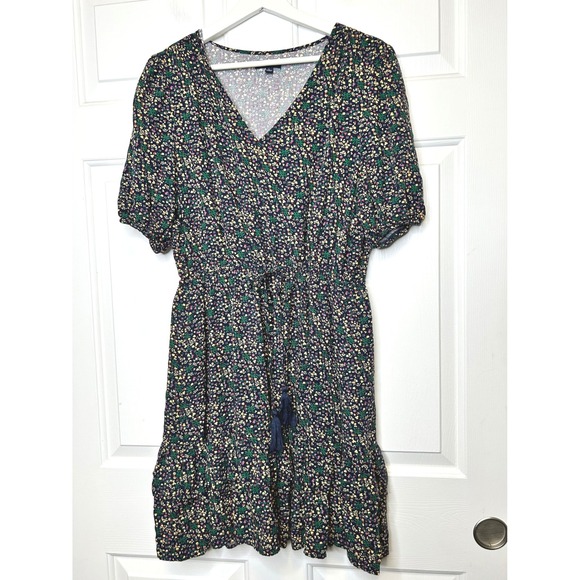 Flag & Anthem Dresses & Skirts - Flag & Anthem Floral Mini Dress‎ Large Tassel Ruffle